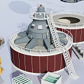 Heavy Duty Industrial Electrical Equipment With Steel Towers Components And Tools