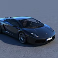 Black Sleek Sports Car With Aerodynamic Body And Stylish Alloy Wheels