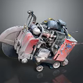 Modern cutting machine cutting cutter power tool 3d model
