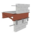 Building Process Chart Steel Structure Reinforced Floor Slab Process Chart 3d model