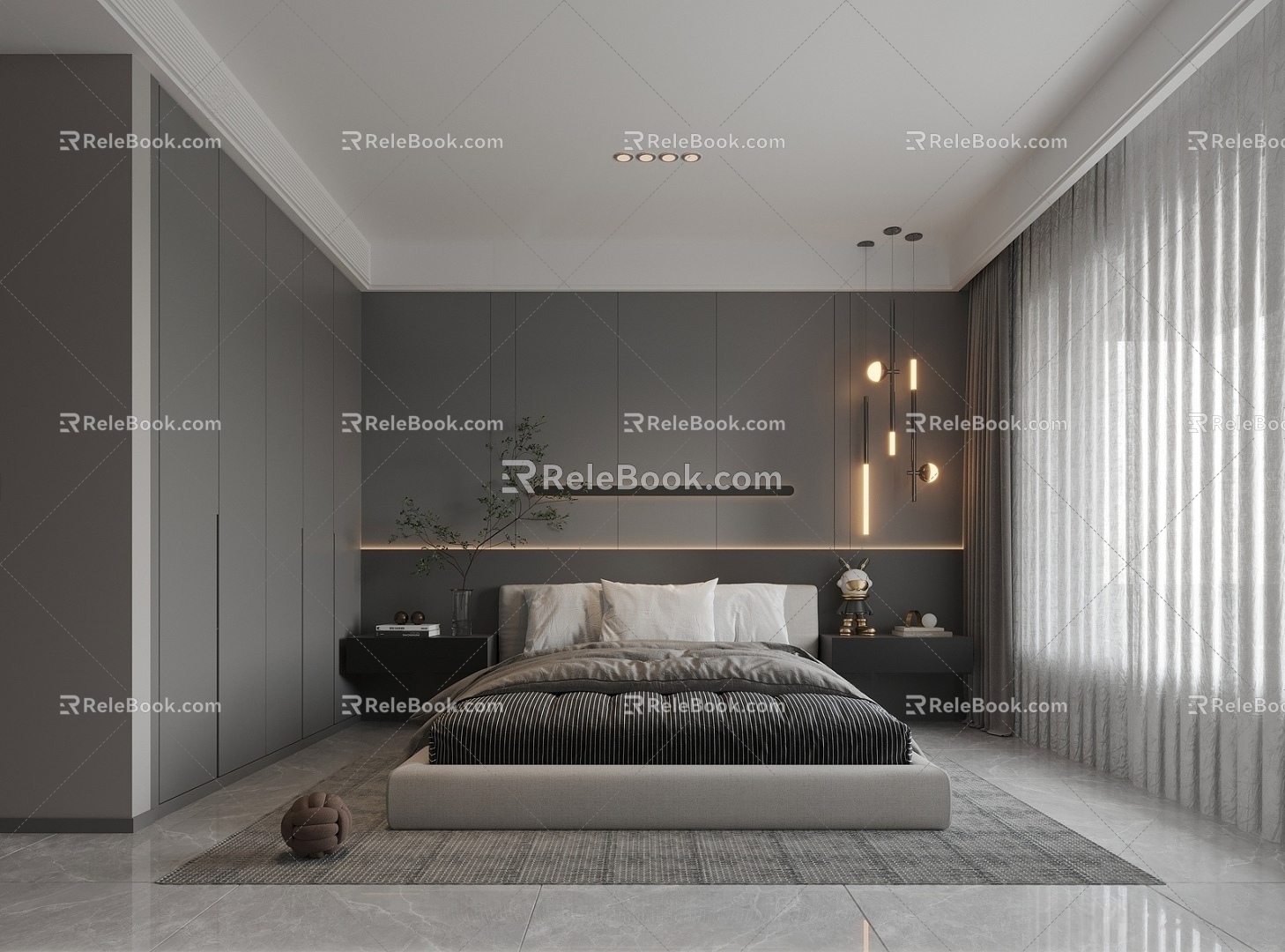 Modern Bedroom 3d model