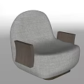 Modern Single Sofa Chair Lazy Sofa Casual Sofa 3d model