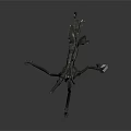 Mechanical Tripod Mounted Heavy Weapon With Robotic Structure And Industrial Design
