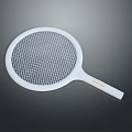 White Electric Fly Swatter with Mesh Design for Effective Mosquito Control at Home
