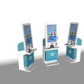 Public Self Service Kiosks With Touchscreen Display And Interactive Payment Functions