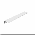White Ornamental Architectural Component With Grooved Design And Detailed Molding