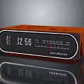 DANSSINO Orange Digital Alarm Clock With FM MW SW Radio And
