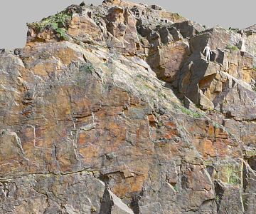 Modern Rock Stone Mountain Boulders 3d model