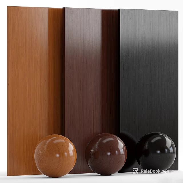 Wood Grain Wall Panels With Brown Dark Brown And Black Colors For Interior Design 3d model 