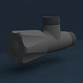 Modern faucet switch 3d model