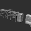 Hospital Ward Various Metal Medical Rolling Carts And Equipment For Supplies
