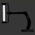 Game Movie Character With Black Mechanical Robotic Arm And White Cylindrical Component Design