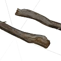 Natural Wood Pieces With Stone Like Texture For Home Decoration