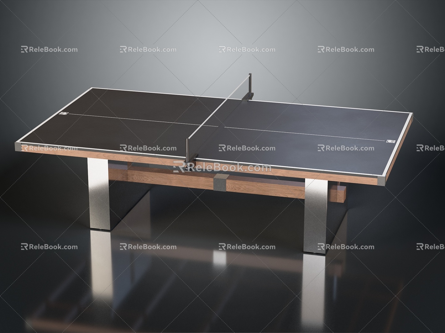 Sports equipment single folding mobile table tennis table table tennis table 3d model