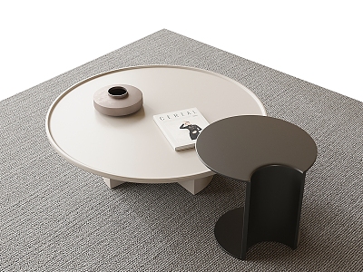 Modern coffee table round coffee table model