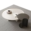 Modern coffee table round coffee table 3d model