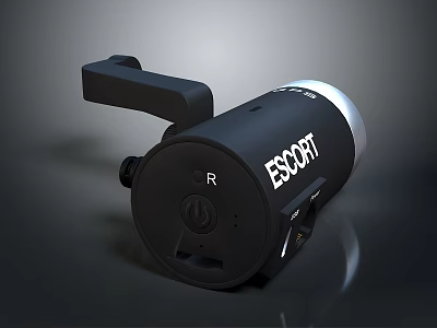 ESCORT Black Lighting Fixture Set With Adjustable Arm And Functional Design 3d model