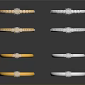 Elegant Shiny Gold And Silver Decorative Rings For Daily Life Accessories
