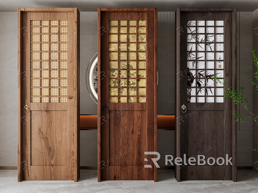 New Chinese style single door combination model