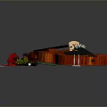 Violin Cartoon Violin Animation Violin Instrument String Western Instrument 3d model