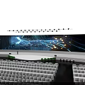 Futuristic Stage Design With Large LED Screen And Dynamic Light Effects 3d model