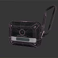 Black Portable Satellite Messenger 2 Device With Handle And Circular Button 3d model