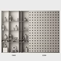 Modern Open Storage Shelf With Multilayer Compartments For Home Decor Display And Organization