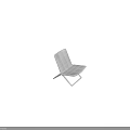 Stylish Modern White Outdoor Chair With Metal Frame And Comfortable Seat