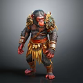 The Man In Feathered Tribal Attire With Ornate Armor And Waist Fringe