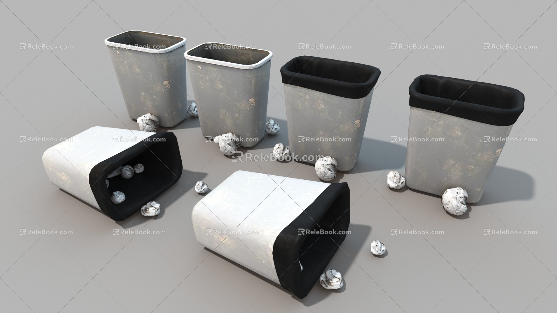 Old Clinker Bucket Recycling Bucket Vintage Bucket Household Recycling Bucket 3d model