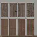 Wooden Hinged Doors With Various Designs For Interior Home Decoration