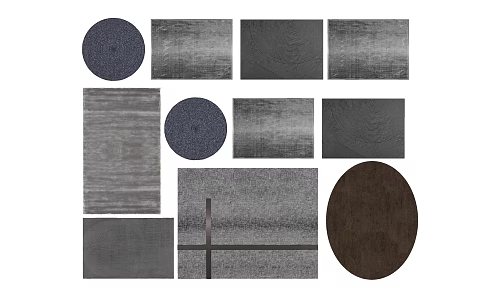 modern carpet plush carpet 3d model