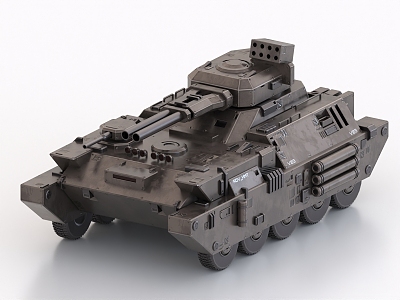 Sci-fi Tank Fighting Vehicle Armored Vehicle 3d model