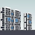 Modern High Rise Apartment Buildings Exterior Design With Glass Windows And Balconies