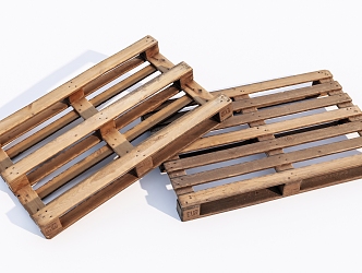 Modern pallets Old wooden pallets 3d model