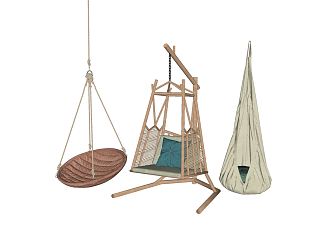 Modern Hanging Chair Hanging Chair Hammock 3d model