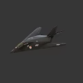 Modern Stealth Fighter Jet In Flight With Military Emblems And Gray Design