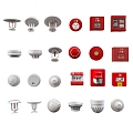 Sirens Emergency Alarm Smoke Alarm Monitor Fire Alarm 3d model