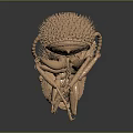 Detailed 3D Brown Ant Model Featuring Spiky Exoskeleton And Segmented Legs