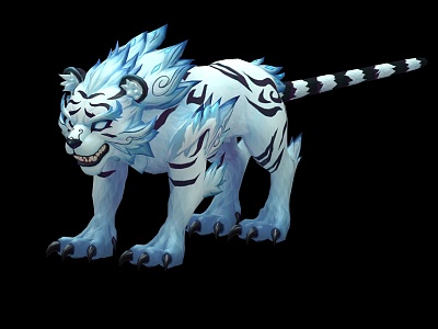 Big White Tiger 3d model