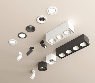 Modern Downlight Spotlight 3d model