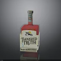 Tarnished Truth Strawberry Hearts Whiskey Bottle With Number 3 Label Design