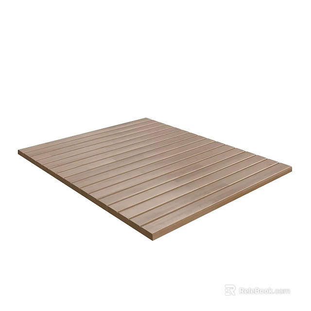 Classic Natural Wooden Floor With Rich Grain Texture And Smooth Finish For Home Interior 3d model 