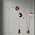 Modern Floor Lamps With Stylish Metallic Finishes Curved Arms And Various Shade Shapes