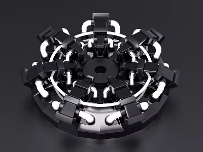 Modern ornaments technology small ornaments 3d model Modern ornaments technology small ornaments 3d model