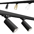 LED Track Mounted Modern Downlights Spotlights With Black Gold White Metal Finish Design