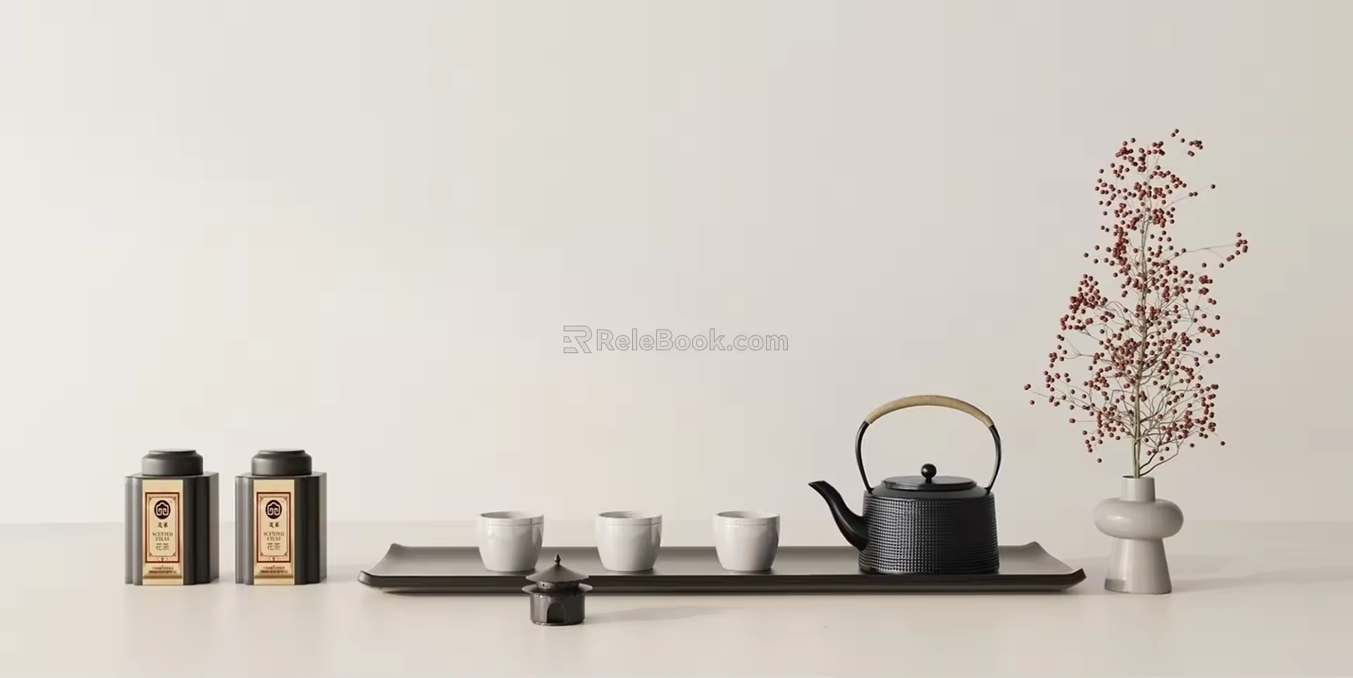 Modern Tea Set Tea Set Combination 3d model