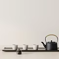 Modern Tea Set Tea Set Combination 3d model