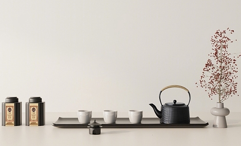 Modern Tea Set Tea Set Combination 3d model