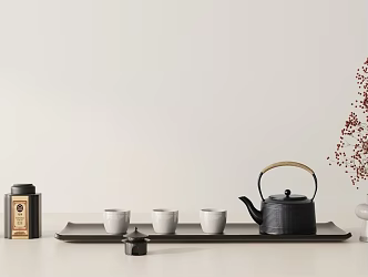 Modern Tea Set Tea Set Combination 3d model